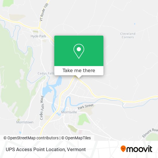 UPS Access Point Location map