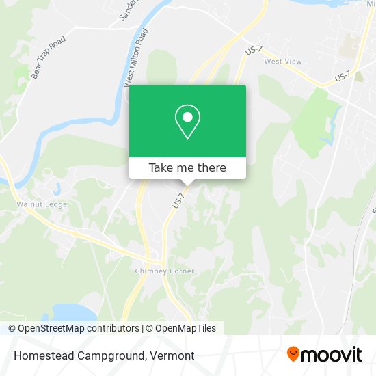 Homestead Campground map