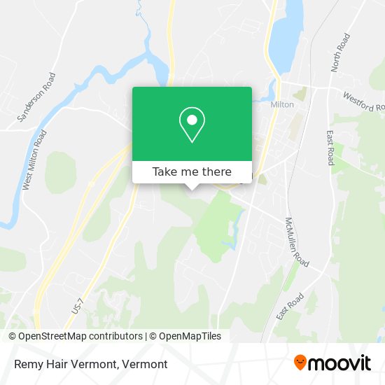 Mapa de Remy Hair Vermont