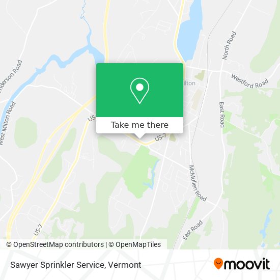 Sawyer Sprinkler Service map