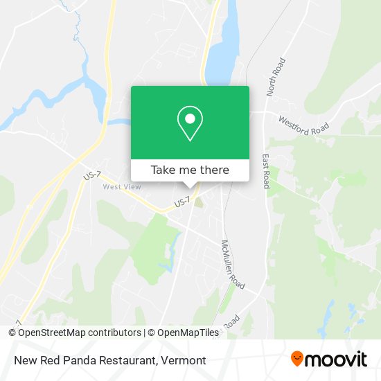New Red Panda Restaurant map
