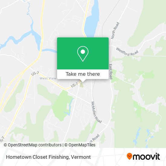 Hometown Closet Finishing map