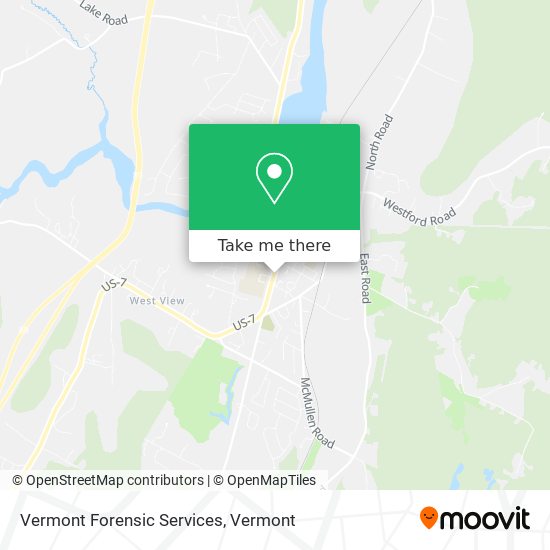Vermont Forensic Services map