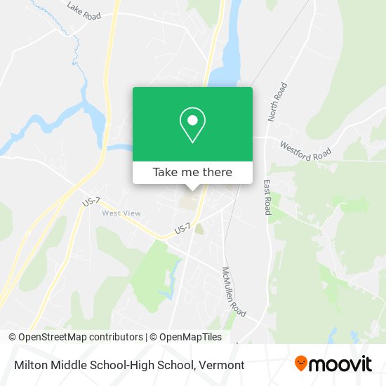 Mapa de Milton Middle School-High School