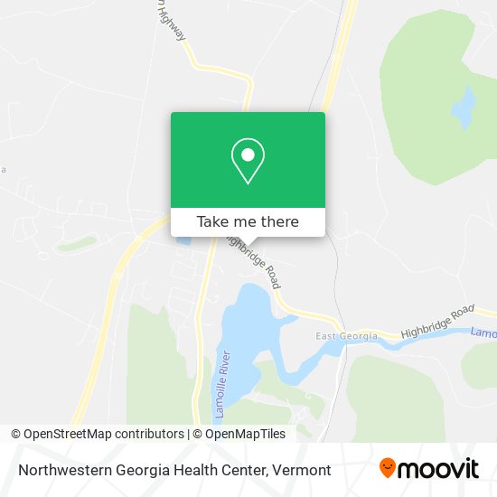 Northwestern Georgia Health Center map