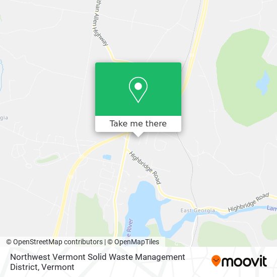 Northwest Vermont Solid Waste Management District map