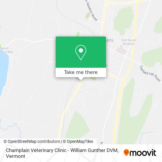 Champlain Veterinary Clinic - William Gunther DVM map