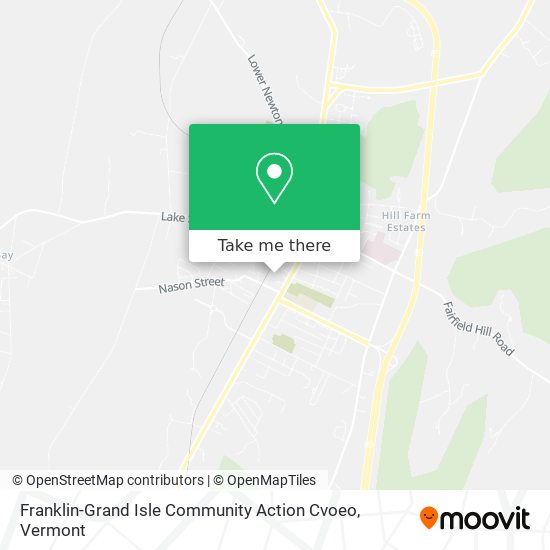 Franklin-Grand Isle Community Action Cvoeo map