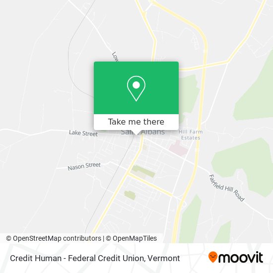 Credit Human - Federal Credit Union map