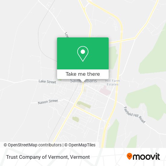 Trust Company of Vermont map