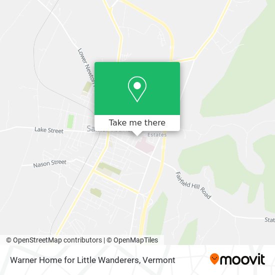 Warner Home for Little Wanderers map