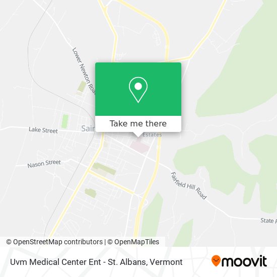 Mapa de Uvm Medical Center Ent - St. Albans