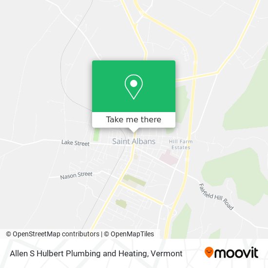Mapa de Allen S Hulbert Plumbing and Heating