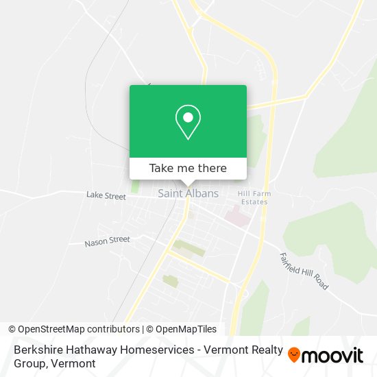 Berkshire Hathaway Homeservices - Vermont Realty Group map