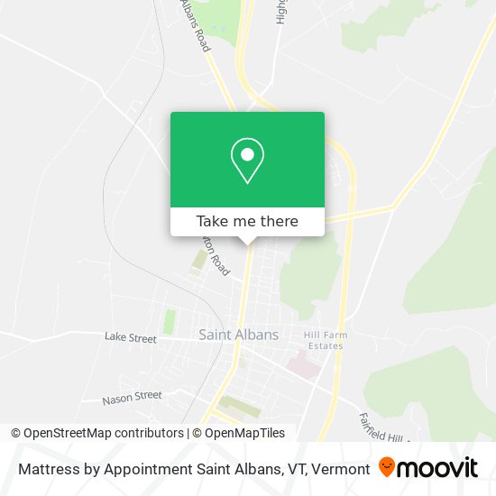 Mattress by Appointment Saint Albans, VT map