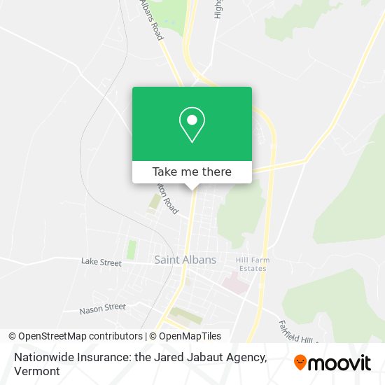 Nationwide Insurance: the Jared Jabaut Agency map