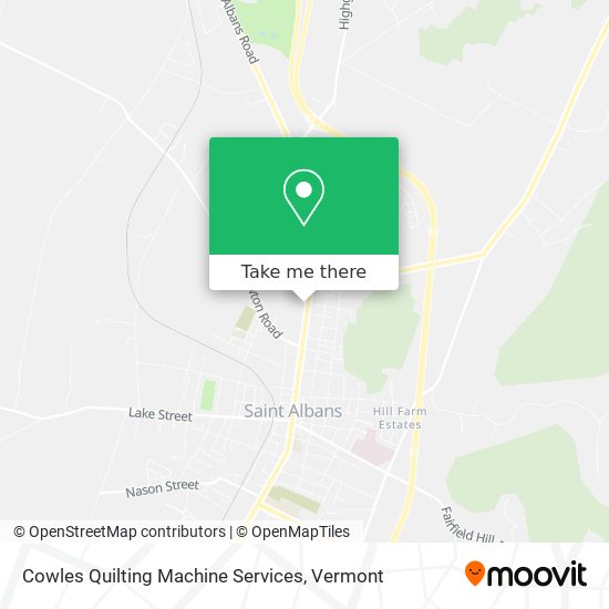 Cowles Quilting Machine Services map