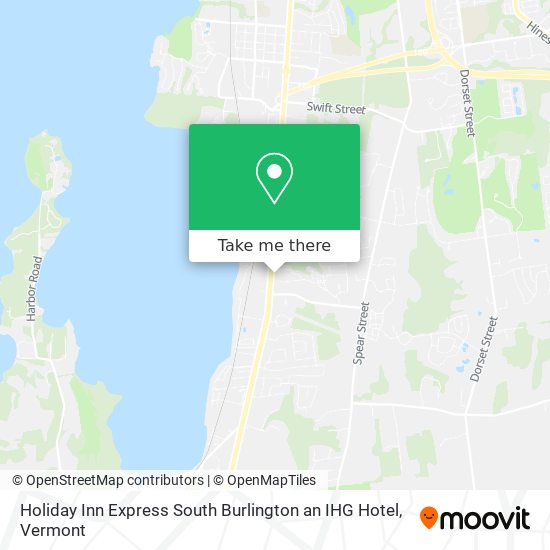 Holiday Inn Express South Burlington an IHG Hotel map