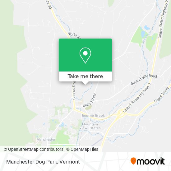 Manchester Dog Park map