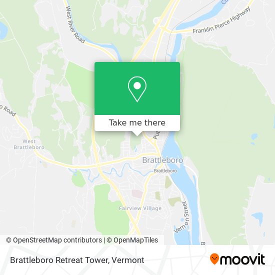 Mapa de Brattleboro Retreat Tower