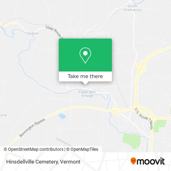 Hinsdellville Cemetery map