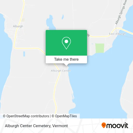 Alburgh Center Cemetery map
