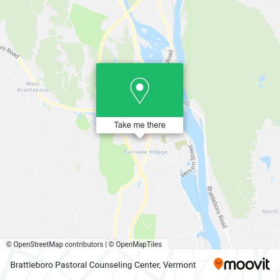 Mapa de Brattleboro Pastoral Counseling Center
