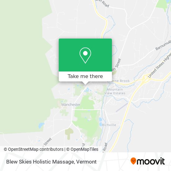 Blew Skies Holistic Massage map