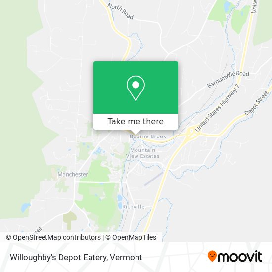 Willoughby's Depot Eatery map