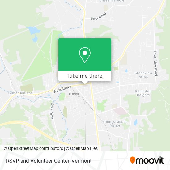 RSVP and Volunteer Center map