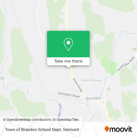 Town of Brandon School Dept map