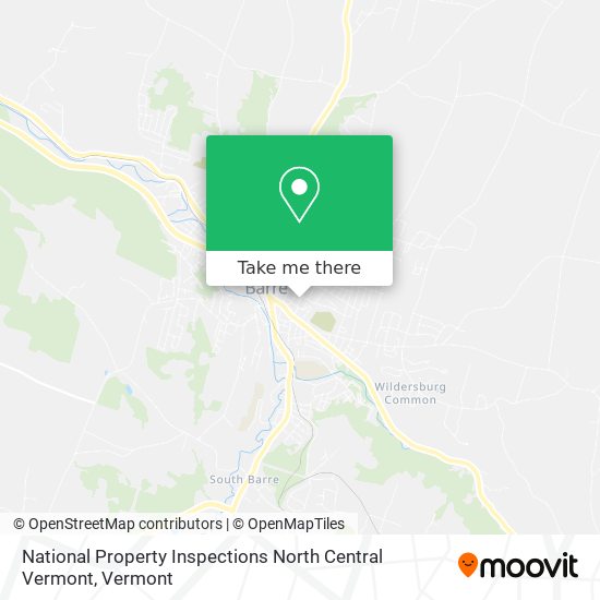 National Property Inspections North Central Vermont map