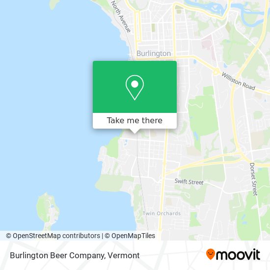 Burlington Beer Company map