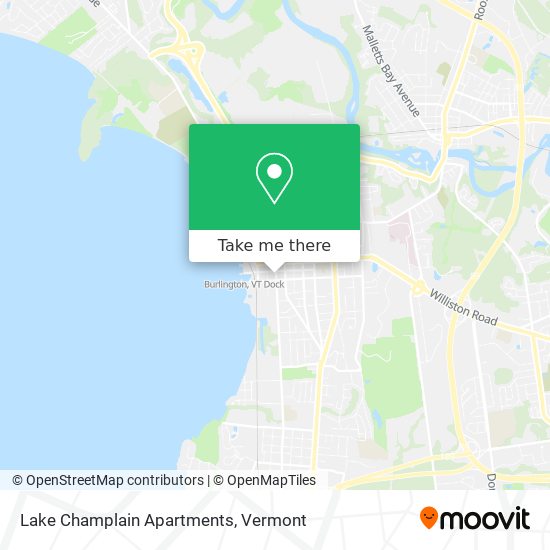 Lake Champlain Apartments map