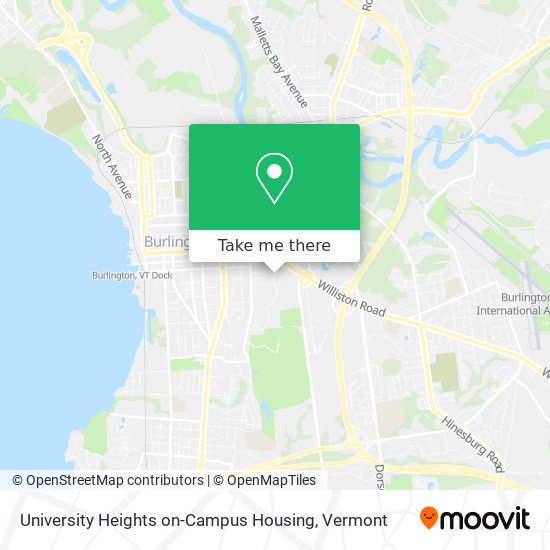 Mapa de University Heights on-Campus Housing