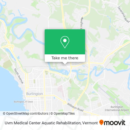 Mapa de Uvm Medical Center Aquatic Rehabilitation