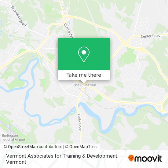 Mapa de Vermont Associates for Training & Development