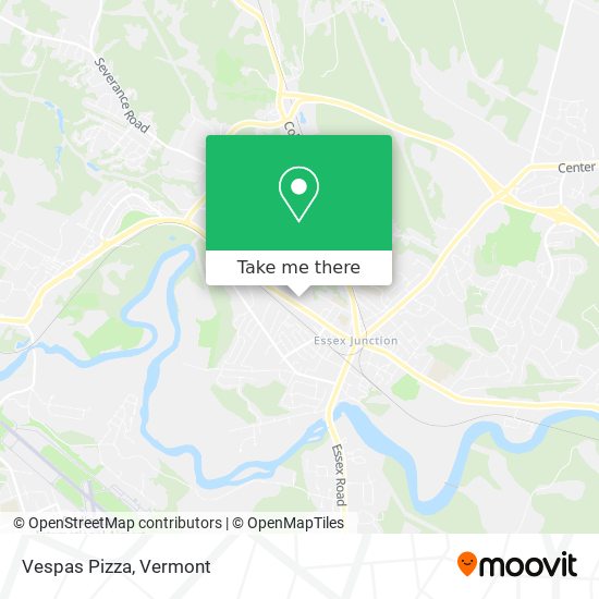 Vespas Pizza map