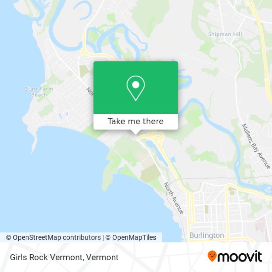 Mapa de Girls Rock Vermont
