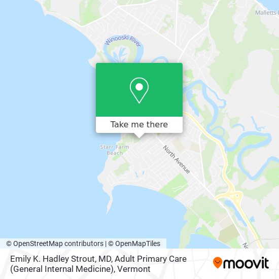 Emily K. Hadley Strout, MD, Adult Primary Care (General Internal Medicine) map