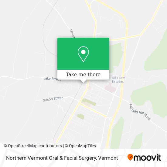 Mapa de Northern Vermont Oral & Facial Surgery