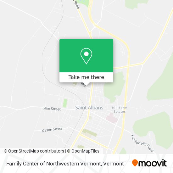 Family Center of Northwestern Vermont map