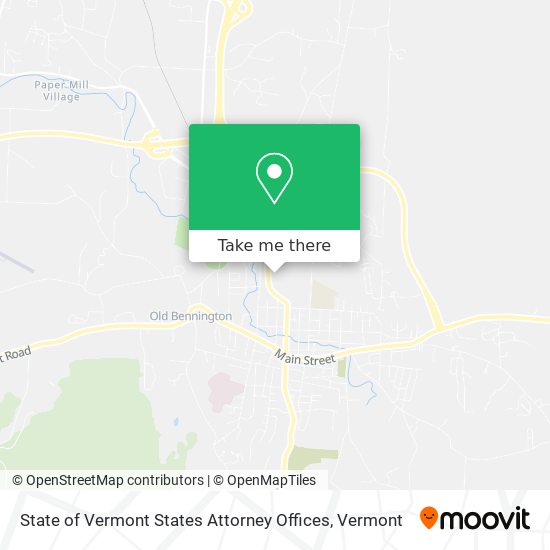 State of Vermont States Attorney Offices map