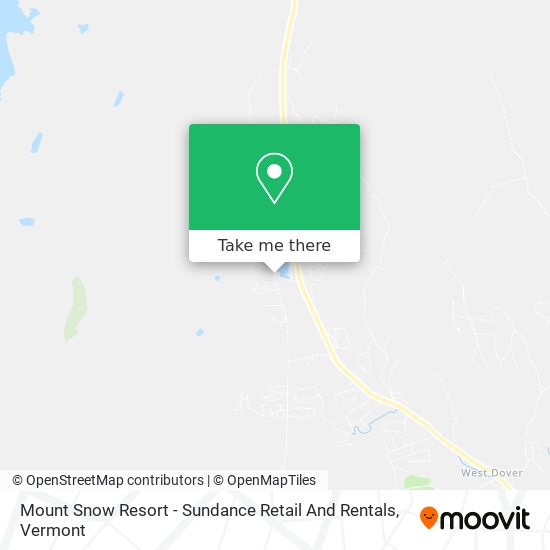 Mount Snow Resort - Sundance Retail And Rentals map