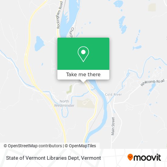 Mapa de State of Vermont Libraries Dept