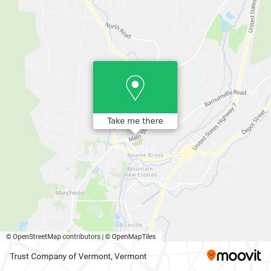 Mapa de Trust Company of Vermont