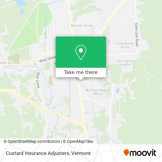 Custard Insurance Adjusters map