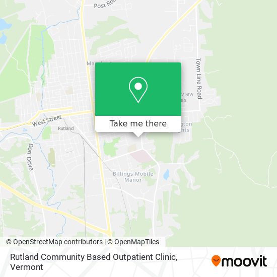 Rutland Community Based Outpatient Clinic map