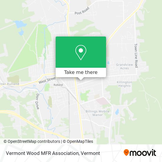 Mapa de Vermont Wood MFR Association