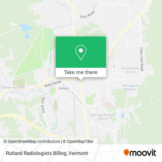 Rutland Radiologists Billing map